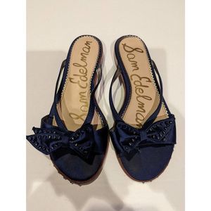 Sam Edelman Blue Dariel Jeweled Sandals Size 7